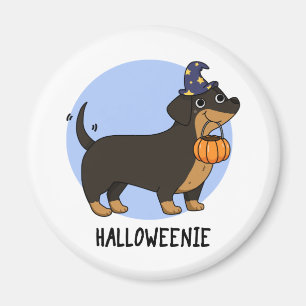 Íman Halloweenie Funny Sausy Cão Pun