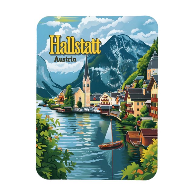 Íman Hallstatt Áustria (Vertical)