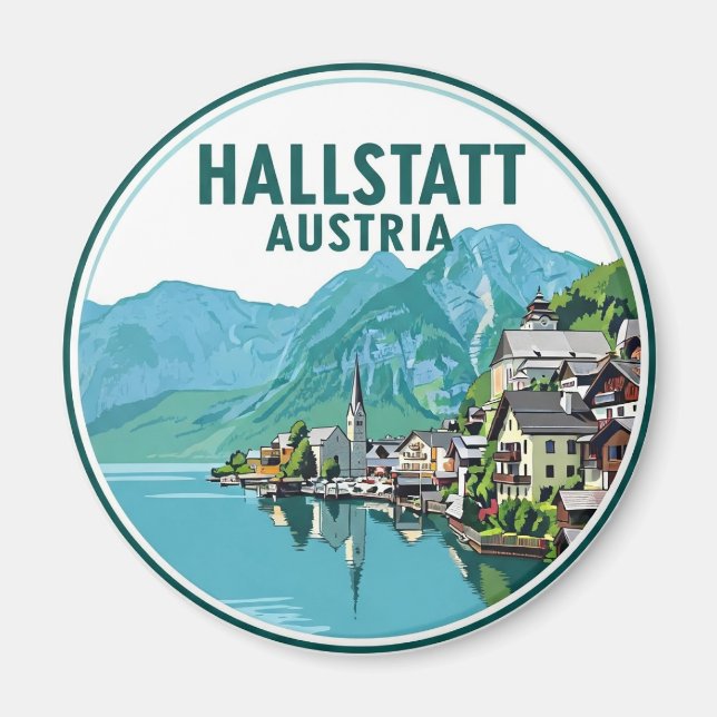 Íman Hallstatt Austria Travel (Frente)