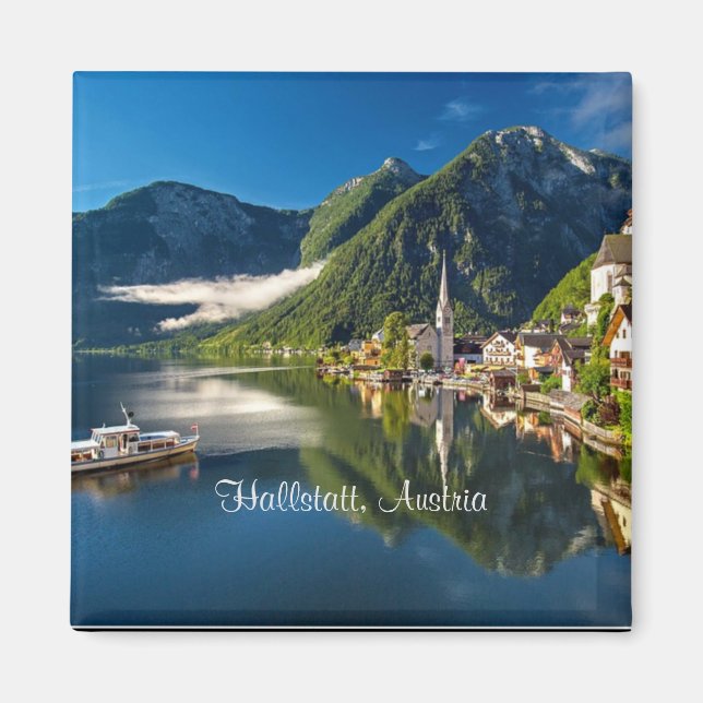 Íman Hallstatt, fotografia cênica da Áustria (Frente)
