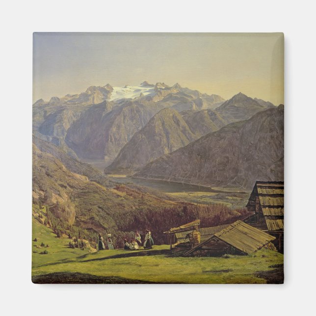 Íman Hallstatter-See (óleo na canvas) (Frente)
