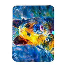 Íman Halo: Retrato de um German shepherd