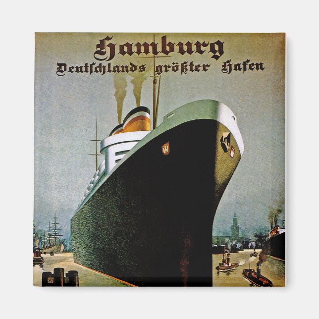 Íman Hamburg-Amerika Line (Frente)