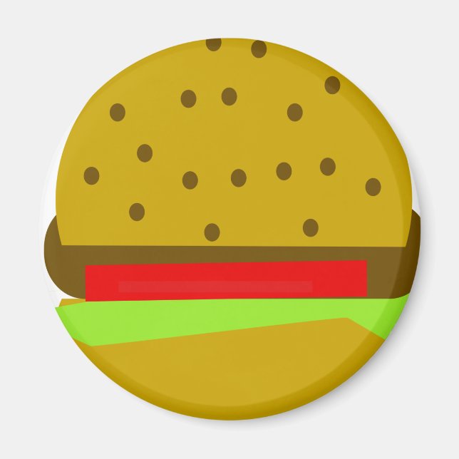 Íman Hamburger comida comida rápida (Frente)