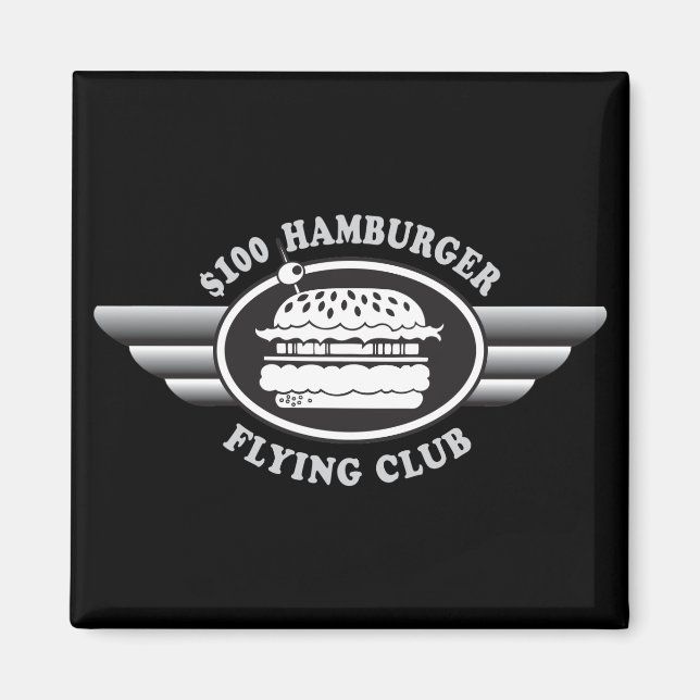 Íman Hambúrger de 100 Dólares - Clube Voador (Frente)
