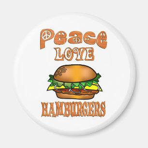 Íman Hamburger do amor da paz