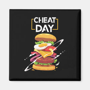 Íman Hamburger Lover Gift Fast Comida Gym Workout Cheat