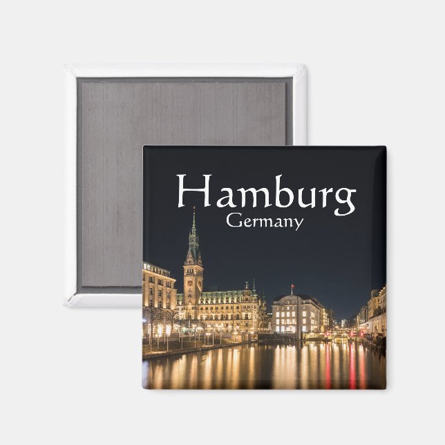 Íman Hamburgo Alemanha (Front/Back)