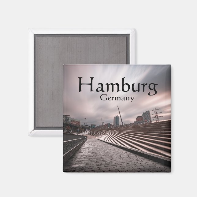 Íman Hamburgo Alemanha (Front/Back)