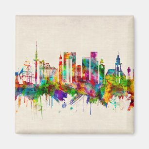 Íman Hamburgo Alemanha Skyline
