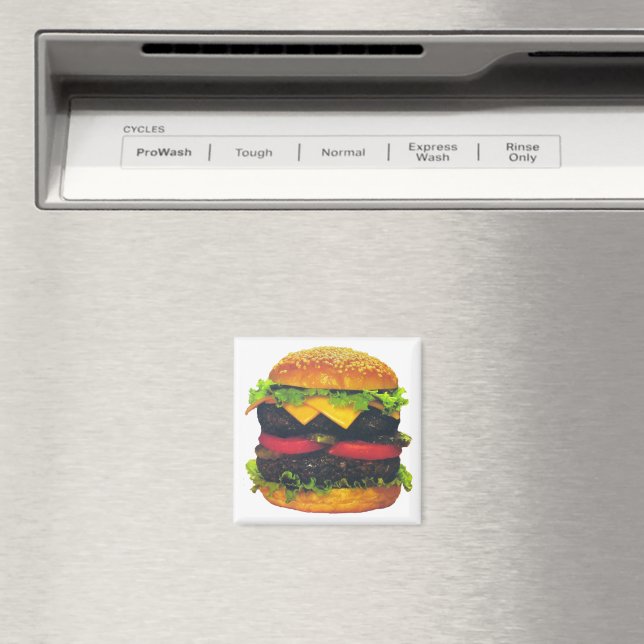 Íman Hambúrguer duplo de Deluxe com Queijo (In Situ (Dishwasher))