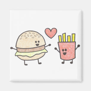 Íman Hamburguer e ímã das fritadas