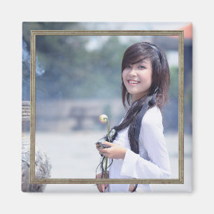 Íman HAMbyWG - Imagem fotográfica com uma borda pratead