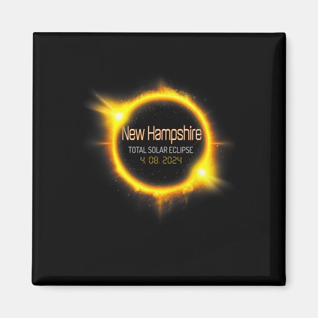 Íman Hampshire Total Solar Eclipse America abril de 04. (Frente)