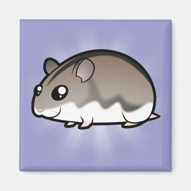 Íman Hamster Anão Cartoon (Frente)