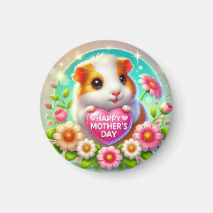 Íman Hamster Fofo Celebrando o Dia das Mães