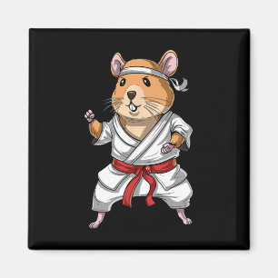 Íman Hamster Karate Ninja Jiu-jitsu Judo Taekwondo Mart