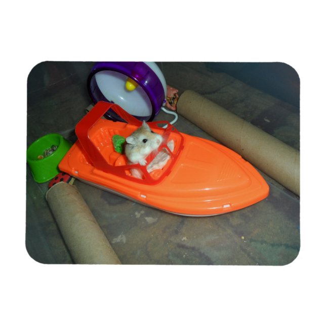 Íman Hamster num barco (Horizontal)