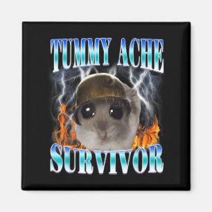 Íman Hamster Sobrevivente de Dor de Barriga Meme Piada