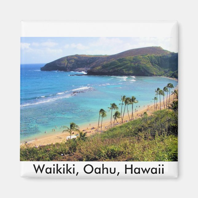 Íman Hanauma Bay, Honolulu, Oahu, Vista do Havaí (Frente)