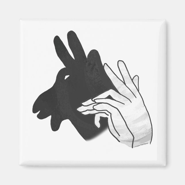 Íman Hand Silhouette Billy Goat (Frente)