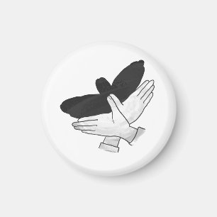 Íman Hand Silhouette Eagle