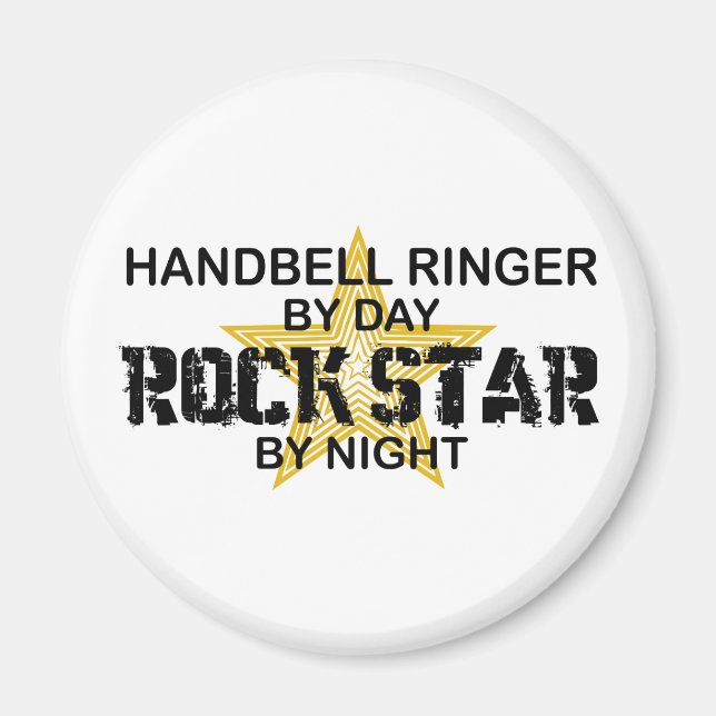 Íman Handbell RInger Rock Star por Noite (Frente)
