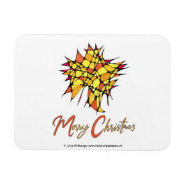 Íman Handmade Christmas Magnet with Star Graphic
