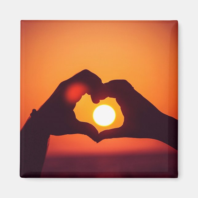 Íman Hands Heart Symbol Love (Frente)