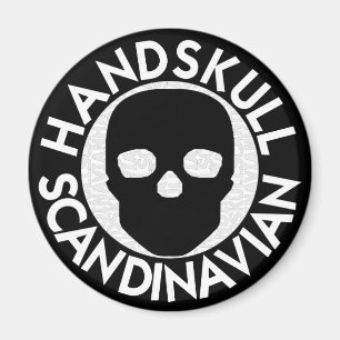 Íman HANDSKULL LIV Porcelana redonda magnetP3