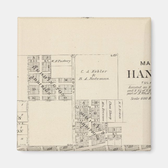 Íman Hanford, Condado de Tulare (Frente)