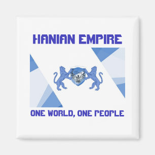 Íman Hanian Empire Flag One World One Pessoas Magnet