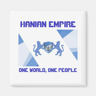 Íman Hanian Empire Flag One World One Pessoas Magnet
