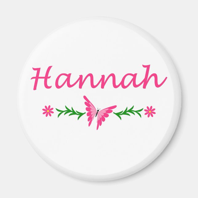 Íman Hannah (Borboleta Rosa) (Frente)