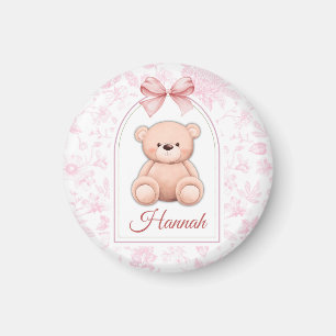Íman Hannah Design de Enfermeiro de Urso Rosa Persona