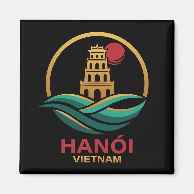 Íman Hanói Vietnã Sudeste Asiático (Frente)