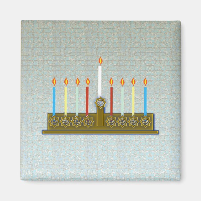 Íman Hanukkah 2010...Magnet Quadrado (Frente)