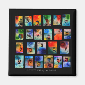 Íman Hanukkah Hebrew Letra Otiyot Gift Magnet