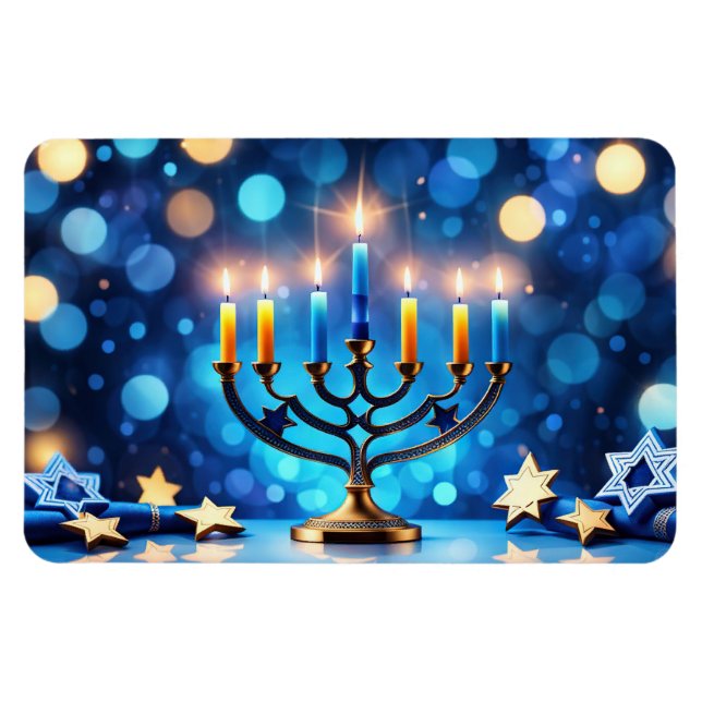 Íman Hanukkah Holiday Magnet (Horizontal)