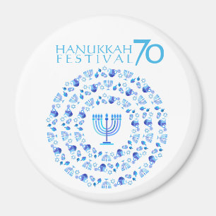 Íman Hanukkah ilumina o 70 do aniversário do festival
