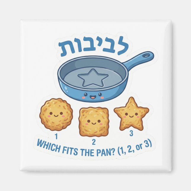 Íman Hanukkah Latkes "Levivot" Shape Matching Game (Frente)