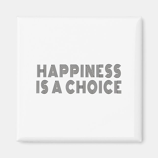 Íman Hapness Is A Choice Motivational Quote Insration S (Frente)