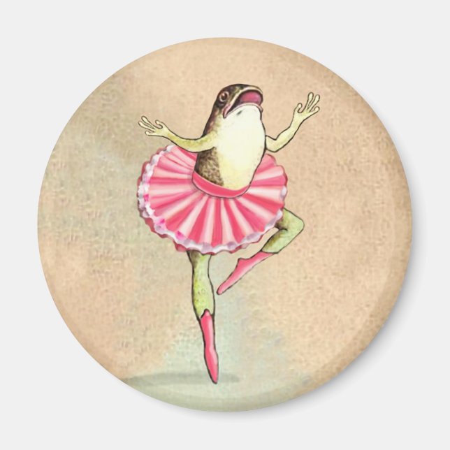 Íman Happy Dancing Ballerina Sapo Magnet (Frente)