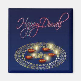 Íman Happy Diwali Ganesha Rangoli - Magnet