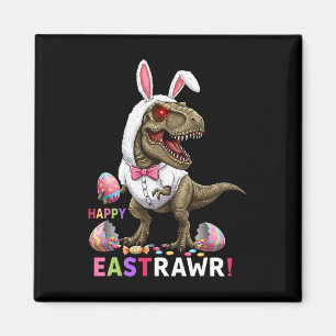 Íman Happy Eastrawawr T Rex Dinosaur Easter Bunny Candy