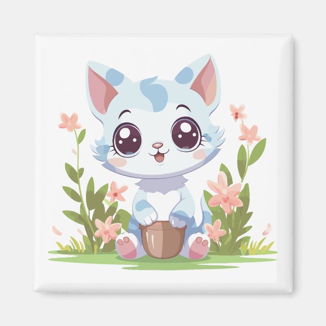 Íman Happy Gardener Cat (Frente)
