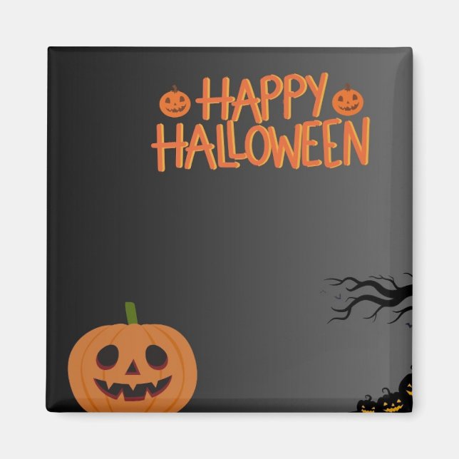 Íman Happy Halloween Black Magnet (Frente)
