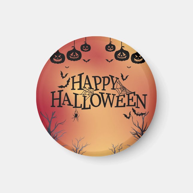 Íman Happy Halloween Magnet Orange (Frente)