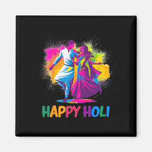 Íman Happy Holi Festival Indian Colors Primavera Dance 
