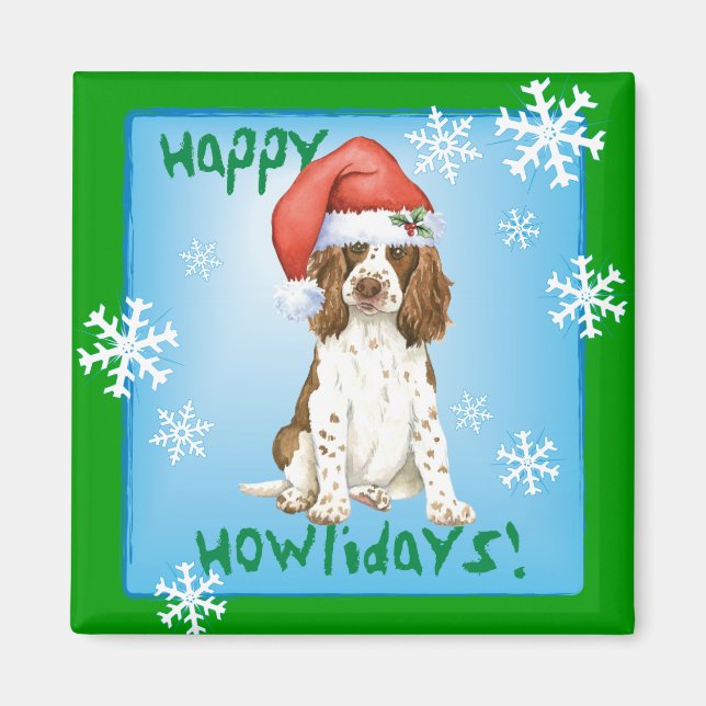 Íman Happy Howliday English Springer Spaniel (Frente)